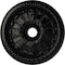Ekena Millwork Tomango Egg & Dart Medallion (Canopies up to 6 3/4"), 27 7/8"OD x 3 7/8"ID x 2 1/2"P, Black Pearl CM27TOBPS - alternate 1